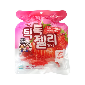 틱톡젤리 딸기 160g, 4개