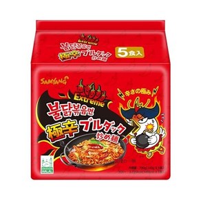 Samyang Bulldark Spicy Chicken Roasted Noodles 4.93 Ounce (P 삼양 불다크 불닭볶음면 4.93온스(5팩) (Ven_FD15-102