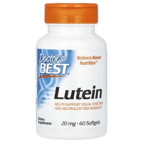 Doctor's Best 닥터스베스트 Lutein 20 mg 60 Softgels