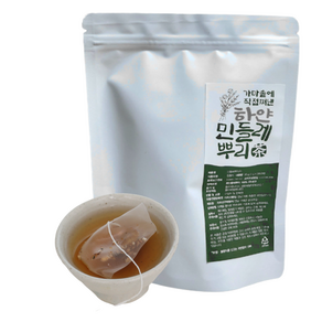 [ 지리산 풀잎 ] 가마솥에 한 번 더 쪄낸 100% 흰민들레 뿌리차, 60g x 60티백, 1g, 3개, 20개입