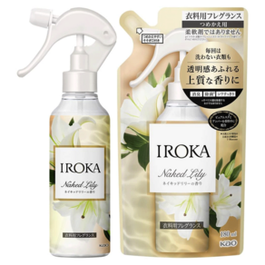 IROKA 이로카 섬유탈취제 네이키드 릴리향 본품 + 리필, 380ml, 1개