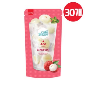 카페스노우 리치 에이드 편의점 팩 음료, 30개, 230ml