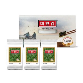 [대천김] 도시락김 5g x 54봉, 54개, 상세 설명 참조