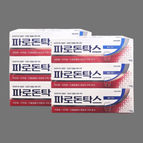 파로돈탁스 쿨링민트 치약, 6개, 100ml