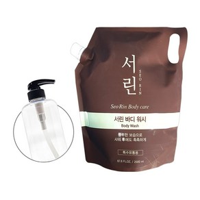 댕기머리 서린 바디워시 바디클렌저 2000ml 1개 대용량 리필 공병용기, 2kg