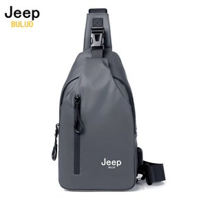 JEEP BULUO 남성 가슴가방 캐주얼 슬링백 여행용 캐리어 코르스 바디백 남성 방수 어깨 크로스 바디백 나일론