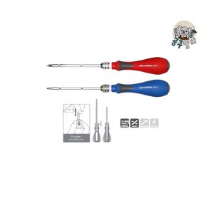 센툴 전공 양용 드라이버 길이조절 정비용 SENNTOOL 쎈툴 십자 일자 겸용 국산, ST-0501 (6MM) 빨강, 1개