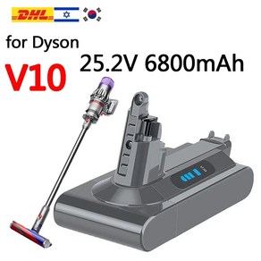 다이슨 배터리 교체용 V10 앱솔루트 플러피 사이클론 SV12 6800mAh 100Wh