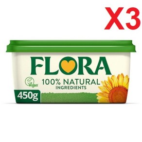 450G 3개 플로라 비건 올 네추럴 스프레드 식물성오일 마가린 Floa Vegan All Natual Spead