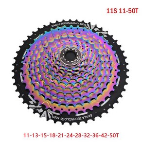 자전거스프라켓 자전거휠셋 바퀴 카본 보조 휠셋 REWORK 자전거 초경량 카세트 스프로킷 MT 산악 플라이휠 11-50T 분리 레인보우 넓은 비율 11 12 단, [01] 11S 11-50T, 한개옵션1