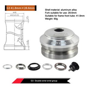 산악 로드 바이크 헤드셋 밀폐형 알루미늄 반통합 헤드튜브 자전거 베어링 30mm 34mm 41.8mm 44mm 55mm 56mm