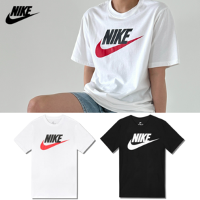 [당일발송] NIKE 나이키 남녀공용 NSW 퓨추라 아이콘 반팔 티셔츠 숏슬리브 커플 남자 여자 반팔티