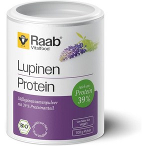 [B00JRHLGNW] Raab VItalfood 루핀 단백질 파우더 43 단백질을 함유한 순수 재배 유럽산 달콤한 루핀 100g, 1개