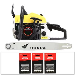 HONDA 강력 절삭 체인 혼다 엔진 톱 고속 전동 휴대용 전기 전문가용 벌목톱 와이어리스, 1개, 20인치 스탠다드 2행정 3체인