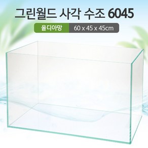 그린월드 사각 수조 6045어항(6T) (올디아망) (60x45x45)+우레탄매트서비스, 1개