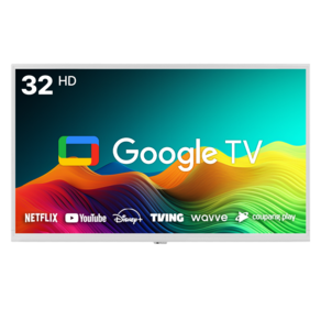 [티비공장] TNM 화이트 32인치 안드로이드 구글3.0 HD 스마트TV, 단순배송상품, 스탠드형, 32HDG, 81cm/(32인치)