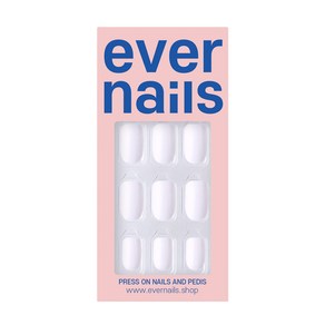 eve nails 에버네일 말랑 인조손톱 네일팁 24tips 컬러 붙이는 손톱 국내제작, 1개, 58.크림화이트