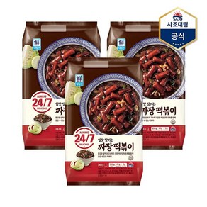 사조대림 짜장떡볶이343g X 3개