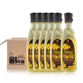 올따옴 롯데 카놀라유 500ml 6, 6개