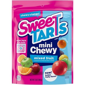 SweeTARTS 츄이 퓨전 캔디 과일 펀치 메들리 9온스, 12온스, 1개, 340g