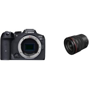 Canon 캐논 EOS R7바디 전용 미러리스 블로깅 카메라 4K 60p 비디오 32.5MP 화질 DIGIC X 이미지 프로세서 듀얼 픽셀 CMOS AF 피사체 검출 전문가 및, Body w/ RF14-35/4L IS U(N)_Bod