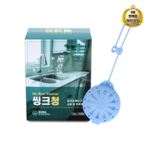 소다스쿨 씽크대 배수구 세정제 씽크청, 100g, 1개