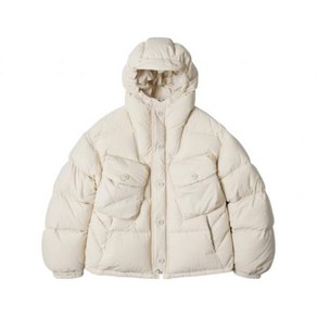 프리즘웍스 패딩 SMOCK PUFFER DOWN PARKA _ CREAM 359018