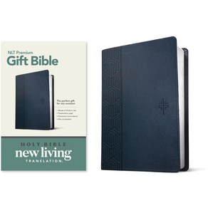 (영문도서) Premium Gift Bible NLT (Red Letter Leatherlike Blue) Imitation Leather