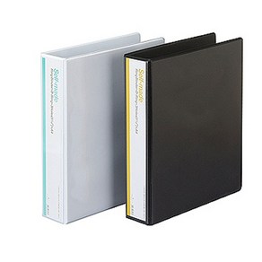 문화산업 B749A-7 PVC D링 3공 바인더 75mm A4(비닐커버있음), 1개, 흑색