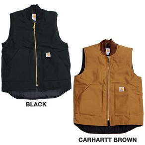 Cahatt 칼하트 Zip Vest 베스트 덕 조끼 클래식 캠핑 아우터