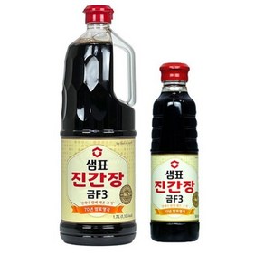 샘표 진간장 금F3 1.7L 국간장 500ml, 2.2L, 1세트