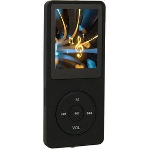 MP3 플레이어 8GB 휴대용 뮤직 LCD 화면 무손실 하이파이 디지털 MP4 지원 FM 라디오 녹음 게임 전자 책 영화 30시간 재생 시간블랙