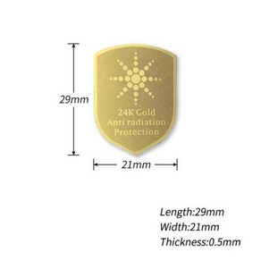 전자파 차단 스티커 전차스 휴대폰 방패 EMF EMR 기 634EA 2, 1개