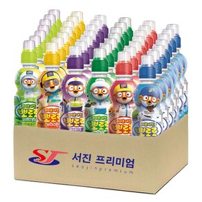 (서진프리미엄) 뽀로로 어린이음료 235ml 6종 42개 밀크7개+딸기7개+사과7개+블루베리7개+바나나7개+샤인머스캣7개, 1개