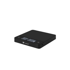 엘빈스 USB 충전식 소형 LED 터치 스크린 핸드드립 커피 전자저울, 블랙, MS-R20-C