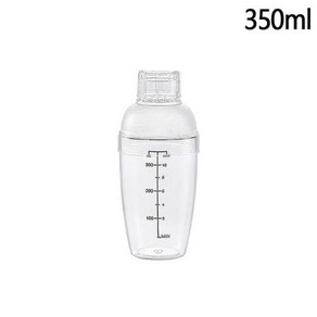 칵테일 쉐이커 저울이 있는 플라스틱 셰이커 핸드 컵 밀크 티 와인 음료 믹서 바 도구 350ml 530ml 700ml 1000ml, 1) 350ML, 1개