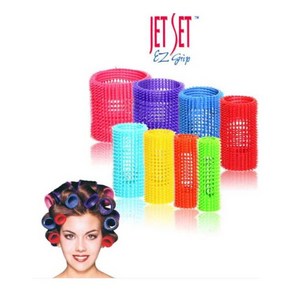 독일 모리스 제트세트(JET SET) 이지그립 실리콘 수입 헤어롤 구르프, 미디엄/42mm/파랑색/3개, 1개