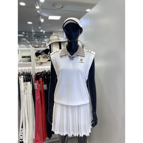 5F [신사] 파사디 골프 여성 24SS 해골 로고 조끼 티셔츠 P24MTL180X