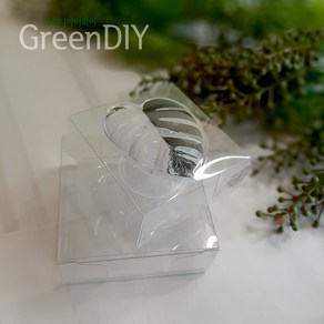 [투명 상자] 10개 투명 클리어 사각 스마트톡 포장 박스 선물 DIY, 4X4X2cm(투명) 10개