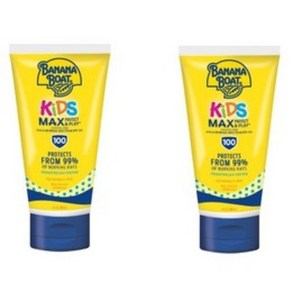 바나나 보트 선크림 118ml 2개 키즈 맥스 SPF 100 선스크린 Banana Boat Kids Tea Fee Lotion 118 mL