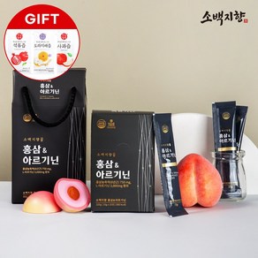 소백지향 6년근 홍삼&아르기닌 선물세트 (햇살듬뿍 건강즙 증정), 1개, 15g