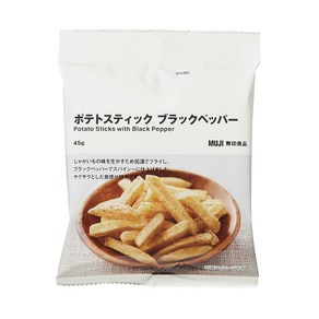 일본 무인양품 포테이토 스틱 블랙페퍼 45g, 1개