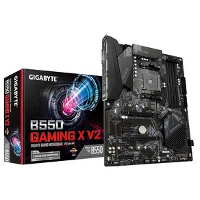 GIGABYTE B550 GAMING X V2 AMD Ryzen 5000/4000G/3000시리즈 프로세서 지원 Socket AM4 DDR4 ATX 마더보드 MB6541