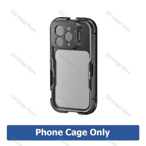 NEEWER 아이폰 16 프로 맥스용 휴대폰 케이스 67mm 필터 어댑터 나사 렌즈 PA073 PA074, 1개, 03 Phone Cage Only