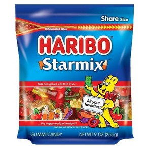 HARIBO 구미 캔디 트윈 스네이크 스위트 앤 사워 젤리 캔디 235.3g(8온스) 재밀봉 가능한 공유 사이즈 스탠드업 백 부드럽고 쫄깃한 스낵 다양한 과일 맛 282, Stamix