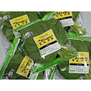 [우수농산물 인증 농가] 청년농부 봉지깻잎 당일수확 맛좋고 향좋은 금산추부깻잎 [원산지:국산(충청남도 금산군)], 40개, 50g