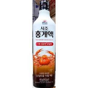 사조 홍게액 900ml업소용 식자재 식재료 대용량 식당용 단체 급식용, 1개