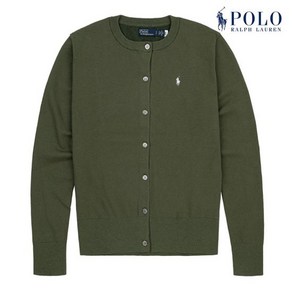 [POLO RALPH LAUREN] 폴로 랄프로렌 여성 코튼 블렌드 가디건 그린