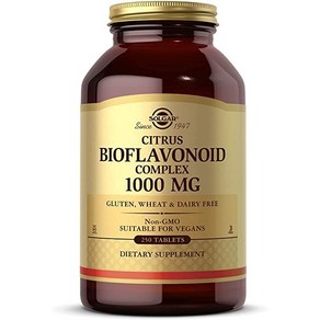 Solga Citus Bioflavonoid Complex 1000 mg 250 정 - 항산화 지원 - 최적의 건강 증진 - Non-GMO 비건 글루텐 프리 유제품 프리 코셔 -, 30143, 250정, 1개