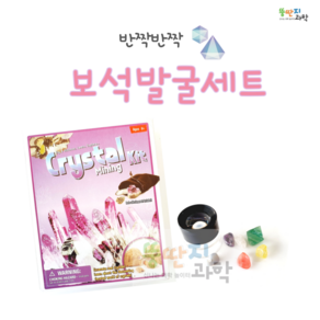 뚱딴지 보석발굴세트 보석 6종 화석발굴 보석캐기 광물 (발굴도구 3종 포함)